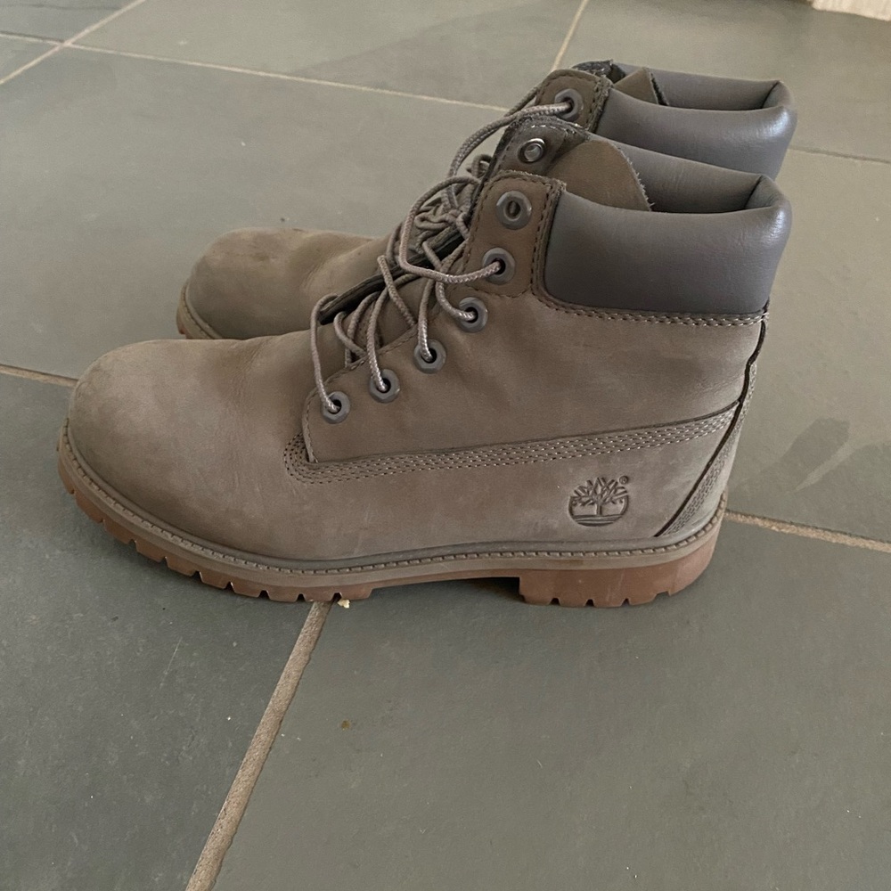 Timberland Taupe Leather Boots